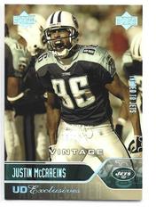 Justin McCareins [UD Exclusives Vintage] #138 Football Cards 2004 Upper Deck Prices