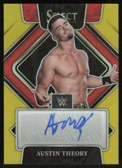 Austin Theory [Gold Prizm] #SG-ATH Wrestling Cards 2022 Panini Select WWE Signatures Prices