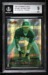 Miguel Tejada [Atomic Refractor] #114 Baseball Cards 1997 Bowman's Best Prices
