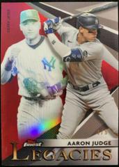 Aaron Judge, Derek Jeter [Red Refractor] Baseball Cards 2021 Topps Finest Legacies Prices