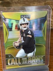 Derek Carr [Gold] #CA-DCA Football Cards 2021 Panini Playoff Call to Arms Prices