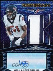 Will Anderson Jr. [Deep Sea Mojo Electric Etch] #141 Football Cards 2023 Panini Obsidian Signature Prices