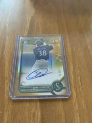 Charlie Welch [Gold Refractor] #CPA-CW Baseball Cards 2022 Bowman Chrome Prospect Autographs Prices