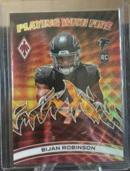 Bijan Robinson [Lava] #PWF-3 Football Cards 2023 Panini Phoenix Playing with Fire Prices