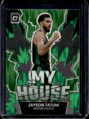 Jayson Tatum [Green Shock] #17 Basketball Cards 2022 Panini Donruss Optic My House Prices
