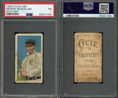 George Mcquillan [With Bat] Baseball Cards 1909 T206 Cycle 460 Prices