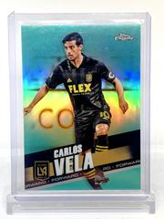 Carlos Vela [Aqua] #2 Soccer Cards 2022 Topps Chrome MLS Prices