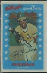 Rickey Henderson #4 Baseball Cards 1982 Kellogg's Prices