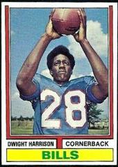 Dwight Harrison #399 Football Cards 1974 Topps Prices