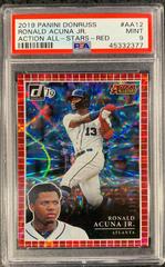 Ronald Acuna Jr. [Red] Baseball Cards 2019 Panini Donruss Action All Stars Prices