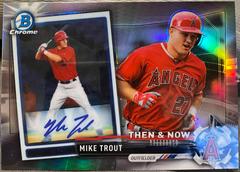 Mike Trout #BTN-20 Baseball Cards 2017 Topps Chrome Bowman Then & Now Prices