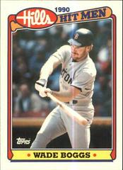 Wade Boggs Baseball Cards 1990 Topps Hills Hit Men Prices