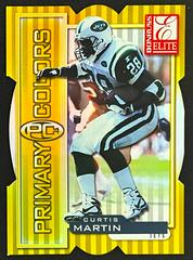 Curtis Martin [Yellow Die Cut] Football Cards 1999 Panini Donruss Elite Primary Colors Prices