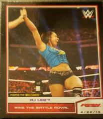 AJ Lee [Purple] #6 Wrestling Cards 2014 Topps WWE Road to Wrestlemania Prices