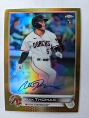 Alek Thomas [Gold] #RA-AT Baseball Cards 2022 Topps Chrome Rookie Autographs Prices