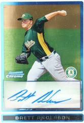 Brett Anderson [Autograph] #BCP105 Baseball Cards 2009 Bowman Chrome Prospects Prices