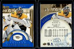 Pekka Rinne [Blue] #TG-10A Hockey Cards 2022 Upper Deck Trilogy Generations Prices