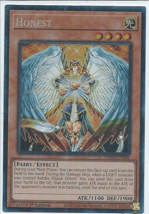 Honest [Collector's Rare] VASM-EN046 YuGiOh Valiant Smashers