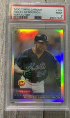 Rickey Henderson [Refractor] #104 Baseball Cards 2000 Topps Chrome Prices