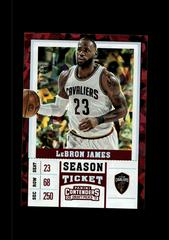 LeBron James [White Jersey Cracked Ice] #36 Basketball Cards 2017 Panini Contenders Draft Picks Prices