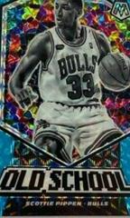 Scottie Pippen [Blue Fluorescent] Basketball Cards 2019 Panini Mosaic Old School Prices