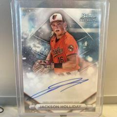 Jackson Holliday #PA-JH Baseball Cards 2023 Bowman Sterling Prospect Autograph Prices