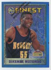 Dikembe Mutombo Refractor w Coating #55 Basketball Cards 1995 Finest Prices
