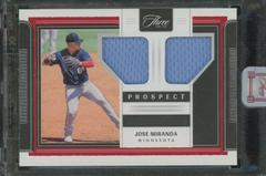 Jose Miranda #PDJ-JM Baseball Cards 2022 Panini Three and Two Prospect Dual Jerseys Prices