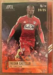 Fabian Castillo [Orange] Soccer Cards 2015 Topps Apex MLS Prices