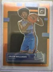 Jalen Williams [Orange] #235 Basketball Cards 2022 Panini Donruss Optic Prices