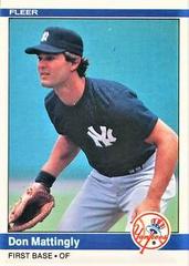 Don Mattingly Baseball Cards 1984 Fleer Prices