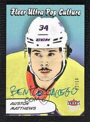 Auston Matthews [Artist Autograph] Hockey Cards 2021 Ultra Pop Culture Prices
