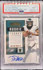 Jalen Hurts [Autograph] #RTS-JHU Football Cards 2020 Panini Contenders Rookie Ticket Swatches Prices