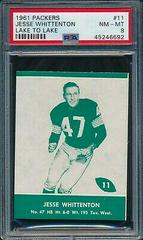 Jesse Whittenton Football Cards 1961 Lake to Lake Packers Prices
