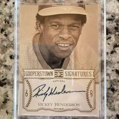 Rickey Henderson Baseball Cards 2013 Panini Cooperstown Signatures Prices