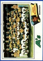 A's Team #74 Baseball Cards 1977 Topps Prices