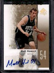 Matt Howard Autograph-Gold #48 Basketball Cards 2011 SP Authentic Prices