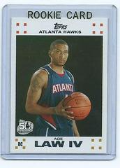 Acie Law IV #11 Basketball Cards 2007 Topps Rookie Card Prices