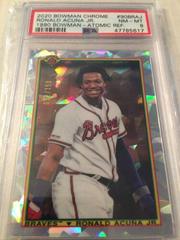Ronald Acuna Jr. [Atomic Refractor] #90BRAJ Baseball Cards 2020 Bowman Chrome 1990 Prices