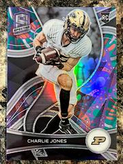 Charlie Jones [Psychedelic] #12 Football Cards 2023 Panini Chronicles Draft Picks Spectra Prices