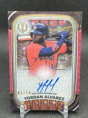 Yordan Alvarez [Red] #IPA-YA Baseball Cards 2022 Topps Tribute Iconic Perspectives Autographs Prices