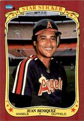 Juan Beniquez Baseball Cards 1986 Fleer Star Stickers Prices