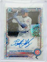 Cristian Hernandez [Speckle Refractor] #CPA-CH Baseball Cards 2021 Bowman Chrome Prospect Autographs Prices