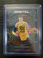Lauri Markkanen [Orange] #12 Basketball Cards 2022 Panini Obsidian Orbital Prices