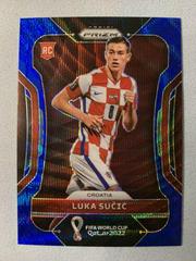 Luka Sucic [Blue Wave] #62 Soccer Cards 2022 Panini Prizm World Cup Prices