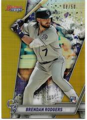 Brendan Rodgers [Gold Refractor] Baseball Cards 2019 Bowman's Best Prices