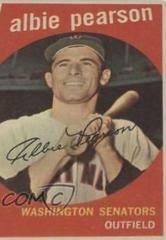 Albie Pearson Baseball Cards 1959 Topps Prices