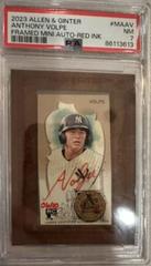 Anthony Volpe [X Silver] #MA-AV Baseball Cards 2023 Topps Allen & Ginter Mini Framed Autographs Prices