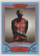 Greg Oden Blue Basketball Cards 2008 Bowman Prices