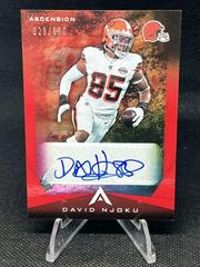 David Njoku [Red] Football Cards 2021 Panini Chronicles Ascension Autographs Prices